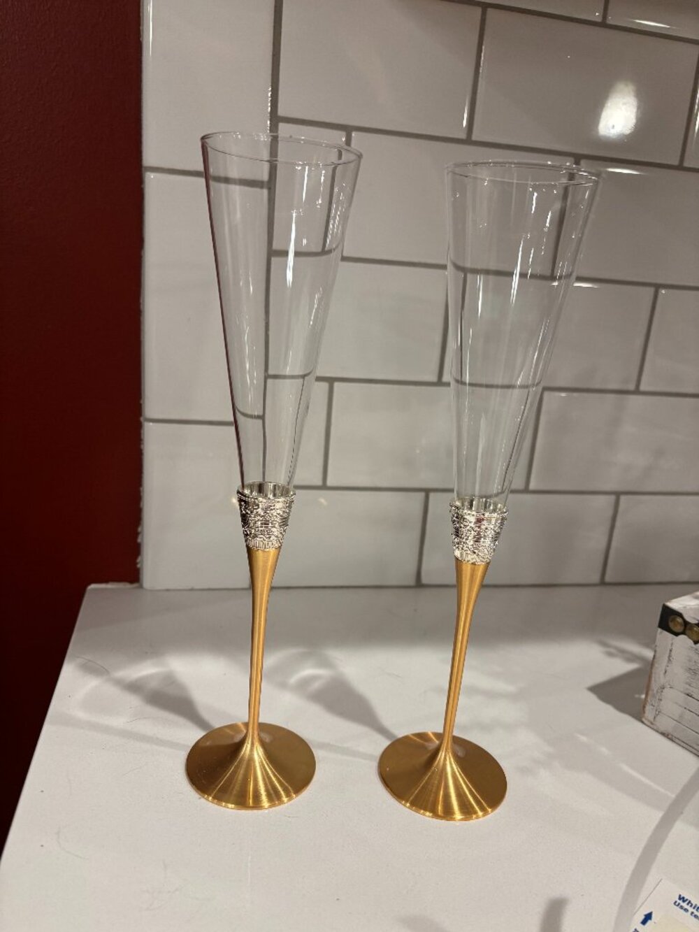 Wedgwood Vera Wang With Love Toasting Champagne Flutes